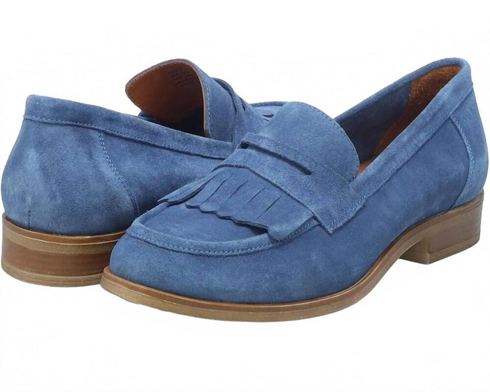 NEW MIZ MOOZ women's ilona loafer in blue suede